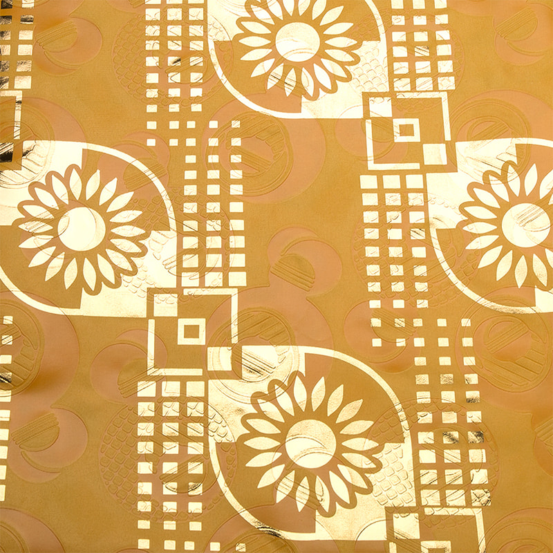 TMIE-06-5 Colores tincti Aurum Bazin Fabric caelatum