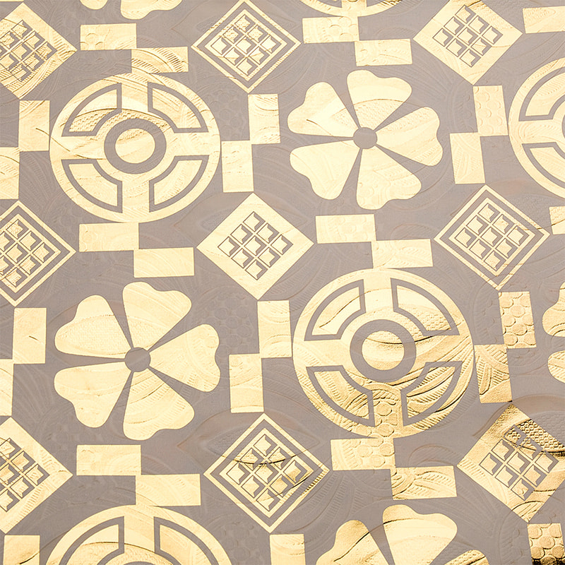 TMIE-06-5 Colores tincti Aurum Bazin Fabric caelatum