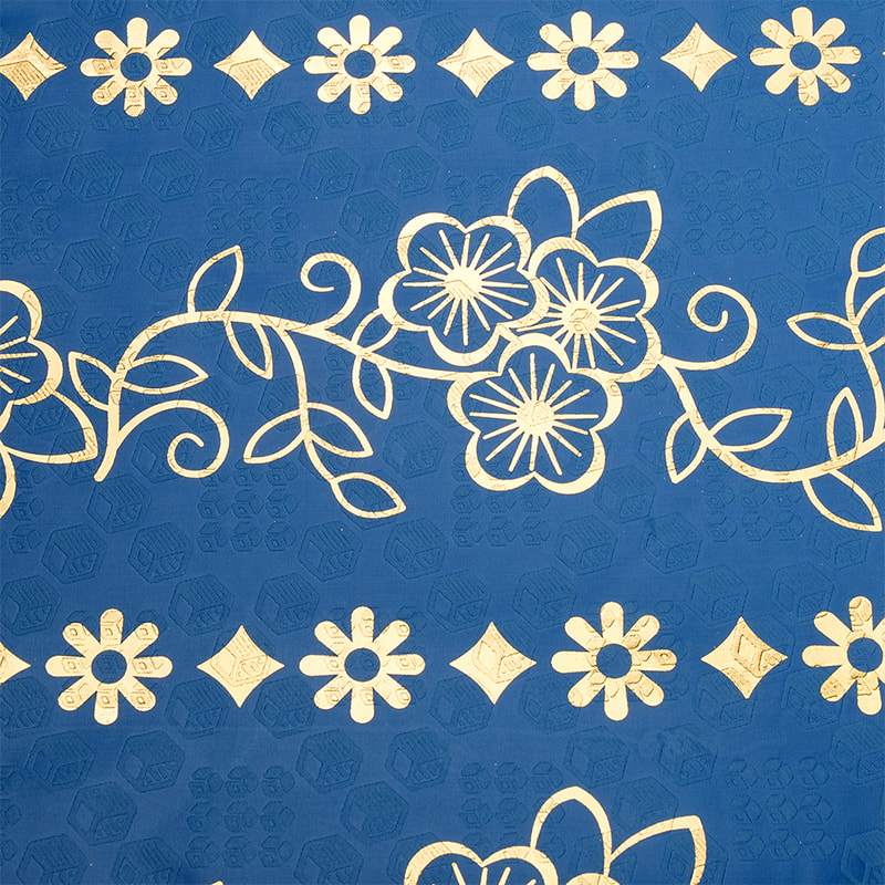TMIE-06-5 Colores tincti Aurum Bazin Fabric caelatum