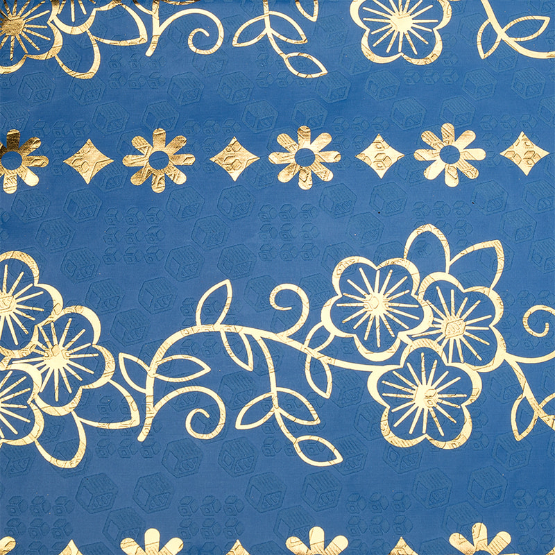 TMIE-06-5 Colores tincti Aurum Bazin Fabric caelatum