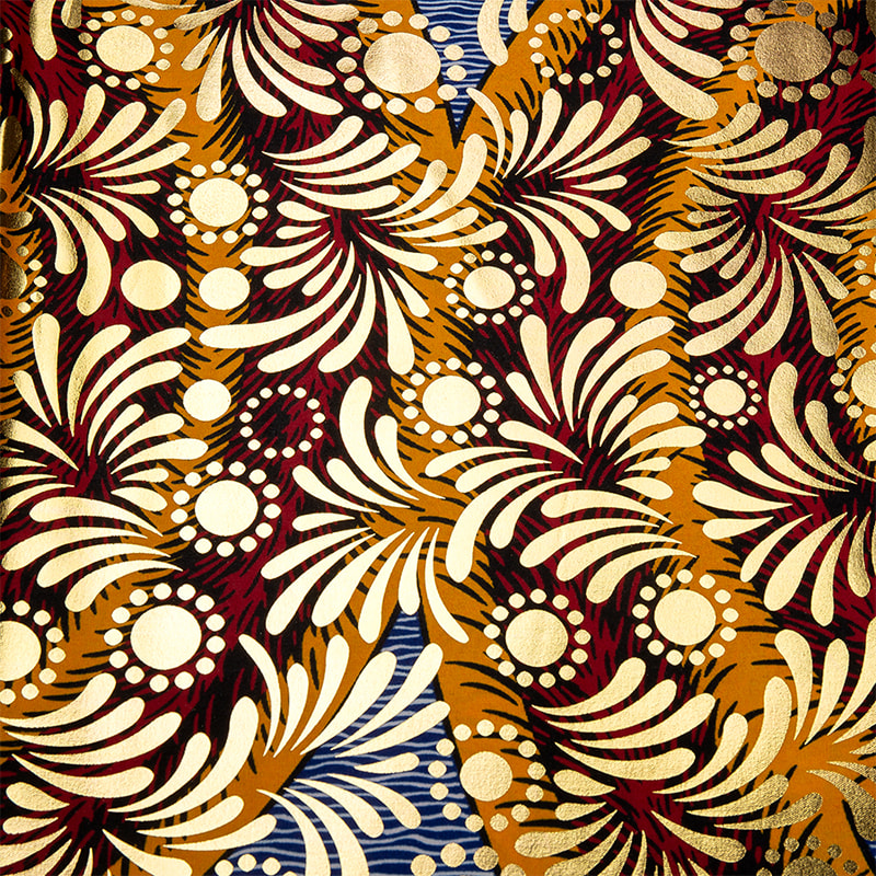 TMIE-06-6 Print Aurum Bazin Fabric