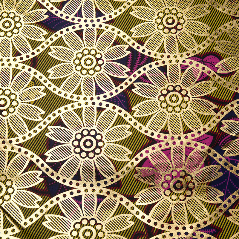 TMIE-06-6 Print Aurum Bazin Fabric