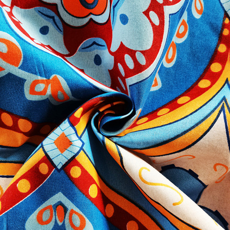 TMIE-10-6 80GSM Levis Pondus Pigmentum Print Design Polyester Plain texta Bedsheet Fabric