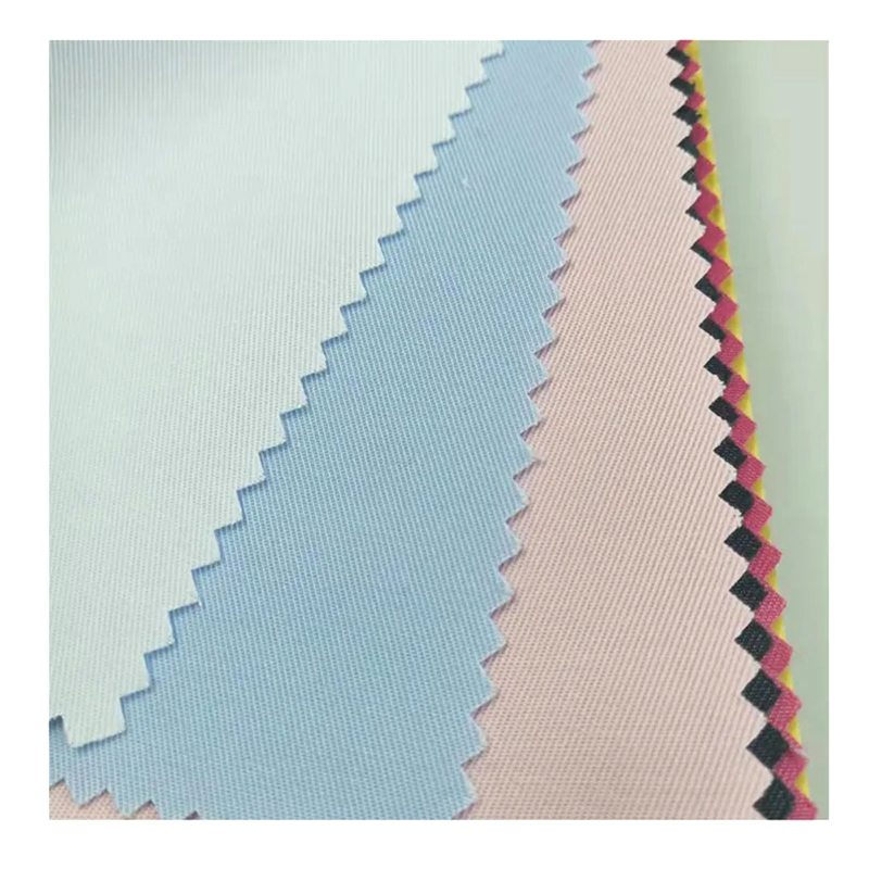 TMIE-08-4-2 Colores Medii Pondus 115GSM Dyed Colores Polyester Poplin Twill Fabric