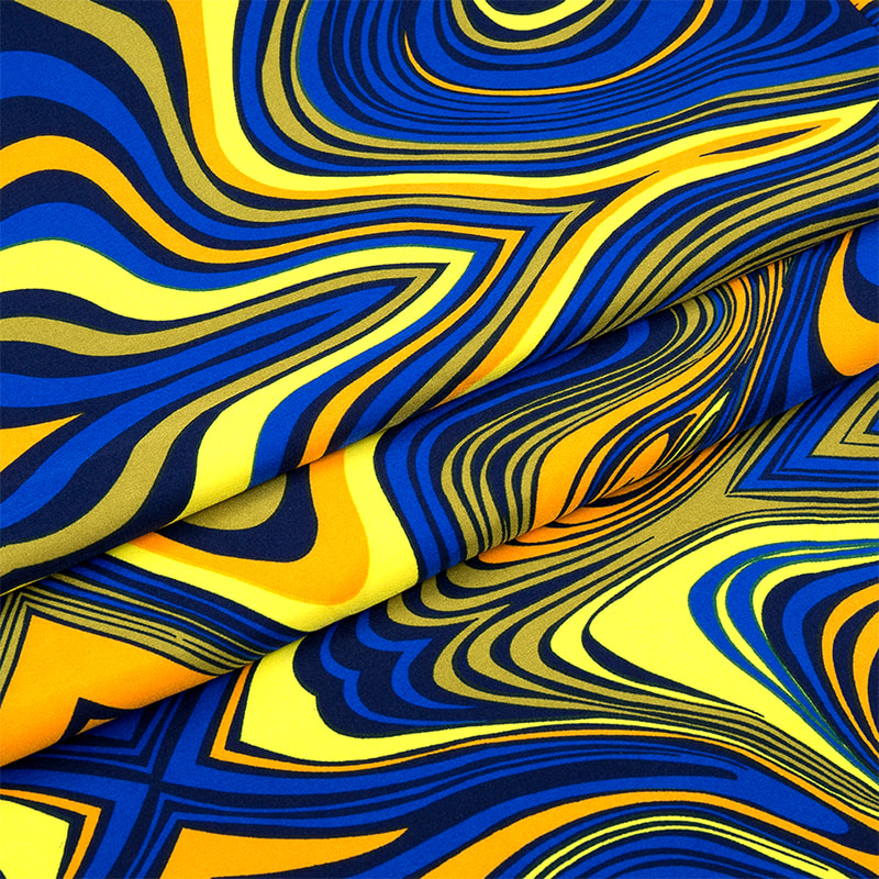 TEMPUS-15-2-4 120 GSM 4 via Print Pattern Polyester Fabric