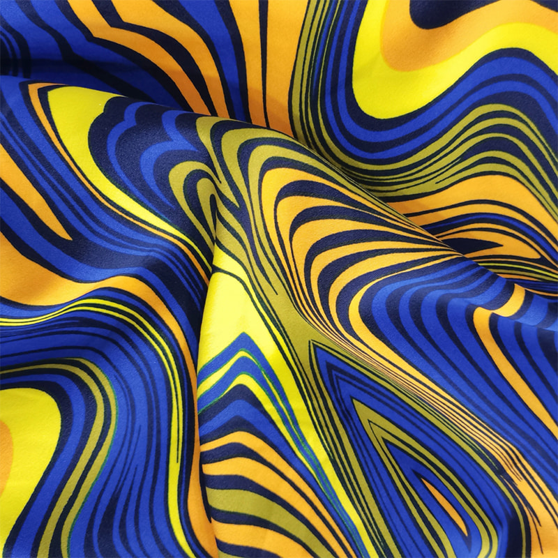 TEMPUS-15-2-4 120 GSM 4 via Print Pattern Polyester Fabric